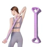 Figure 8 Resistance Band, Elastic Band, Stretch Bands, for Arm,Shoulder, Back,Leg Stretching, Upper Body Workout Equipment, Portable Home Office Elastic Ropes for Yoga, Pilates(Purple)