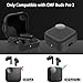 POZCIS for CMF Buds Pro 2 Case Cover, Soft Silicone Protective Earbuds Case, Only Compatible with CMF Buds Pro 2, Headphones Case with Carabiner Accessories Set(Black)