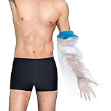 100% impermeable: cuando te duchas o te bañas, las mangas impermeables pueden mantener eficazmente los brazos, el yeso y el vendaje secos, por lo que puedes disfrutar del placer de bañarte mientras llevas una funda impermeable de brazo roto.