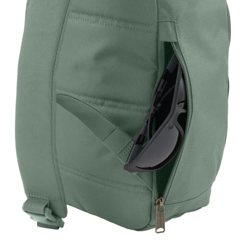 Image of Carhartt Durable Sling Bag, Crossbody Backpack with Side Release Buckle, Tablet Sleeve and Adjustable Strap, Greenslate, 10L