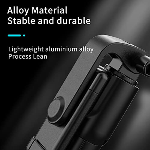 Mini trípode portátil extensible para teléfono SCRUBY blanco inalámbrico con palo selfie y luz 3