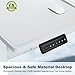 DUMOS 63 Inch Electric Standing Desk Height Adjustable, Sit to Stand Computer Workstations Large Work PC Table Home Office Writing Gaming Desks with Memory Presets for Walking Pad, Bedroom, White