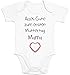 Shirtgeil Alles Gute zum ersten Muttertag Mama Herz - Baby Geschenk für Mutter Baby Strampler Body Kurzarm 3-6 Monate Weiß