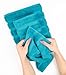 American Soft Linen Luxury 6 Piece Towel Set, 2 Bath Towels 2 Hand Towel 2 Washcloths, 600 GSM 100% Cotton Turkish Towels for Bathroom, Aqua Blue Towel Sets