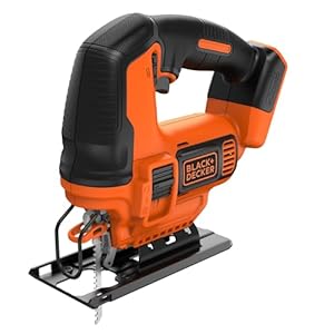 Black + Decker BDCJS18N pendelslag-decoupeerzaag, 19 mm slaglengte, 55 mm zaagdiepte, 3-traps pendelslag, zonder oplader
