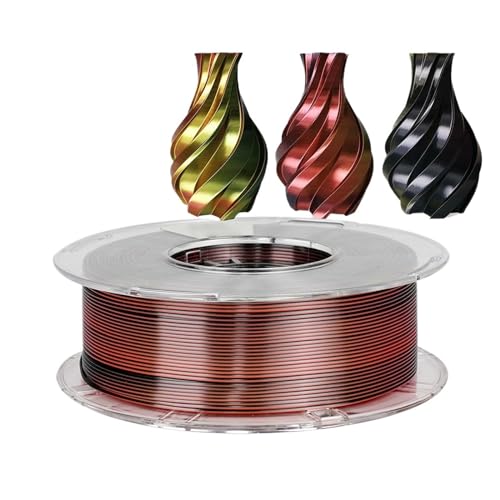 Filament imprimante 3D 1.75mm PLA soie tricolore matériel sublimation 250g