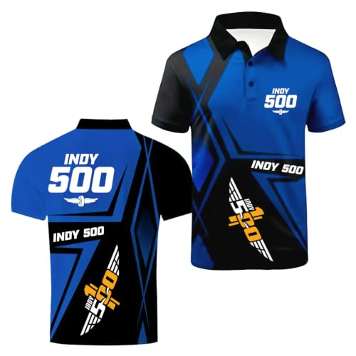 Polo 3D pour homme extensible à manches courtes et mi-longues
