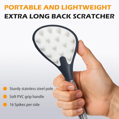 iunxkmi Back Scratcher for Adults | Back Itch Relieve | Extendable Scratcher for Men Women Portable and Lightweight