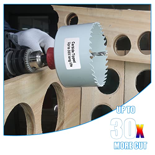 6” Carbide Hole Saw Cutter 2” Depth For Hard Wood Hardy Plank Mdf Nail Embedded Wood Metal Air Brick #TOP6