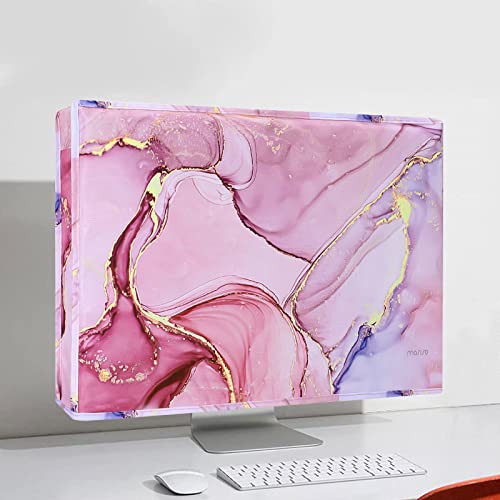 Mosiso Monitor Dust Cover 22, 23, 24, 25 Inch Anti-Static Dustproof Lcd/Led/Hd Panel Case Computer Monitor Cover Sleeve Compatible With Imac 24 Inch, 22-25 Inch Pc, Desktop And Tv Marble Mo-Mbh216 #TOP4
