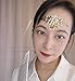 face jewels for makeup Festival Wedding Face Gems Temporary Tattoos mermaid halloween Bindi Fusion Headpiece Body Jewellery bindi face jewel(Topaz gold/SR16)