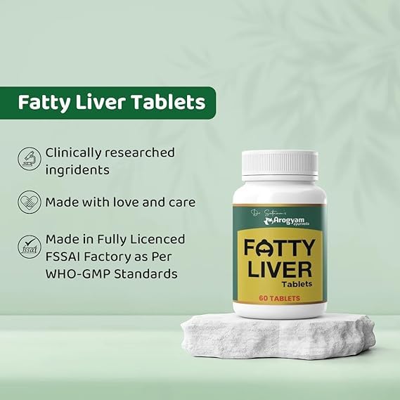 Image of Dr. Satnam's Arogyam Ayurveda Fatty Liver Tablets | Ayurvedic Herbal Liver Support Formula | Digestive & Metabolic Wellness Support | Plant-Based Supplement