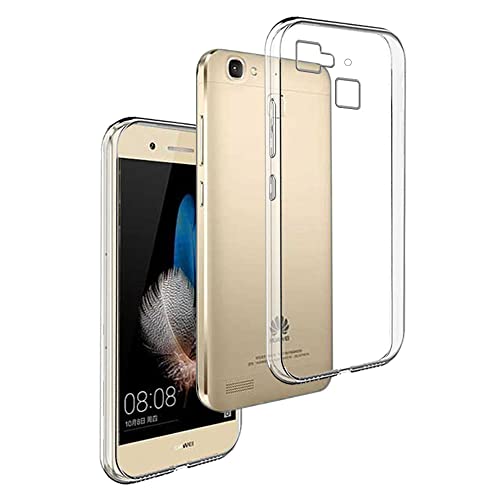 REY Funda Carcasa Gel Transparente para Huawei P8 Lite Smart, Ultra Fina 0,33mm, Silicona TPU de Alta Resistencia y Flexibilidad