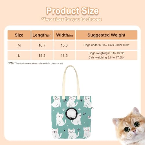 Bolsa de transporte portátil con lona resistente para pasear perros pequeños con seguridad 3