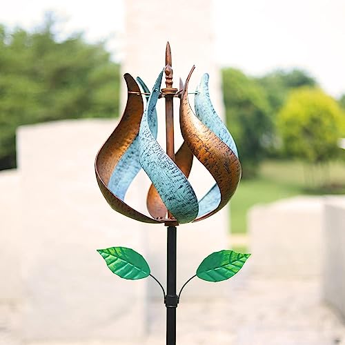 Wind Spinners for Yard and Garden Wind Spinners Outdoor Metal Large 360 Degrees Birthday Gifts for Women Family Outdoor DecorTulip 75 x 14