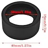 2PCS Eyepiece Eye Cup Soft Rubber Eyepiece Cover Binocular Eye Cups Replacement for 34-36 mm Stereo Microscope (Flat Angle), black