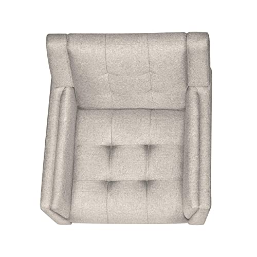 Christopher Knight Home Evelyn Mid Century Modern Fabric Arm Chair, Beige & Walnut (305538 by Christopher Knight Home - Image 9