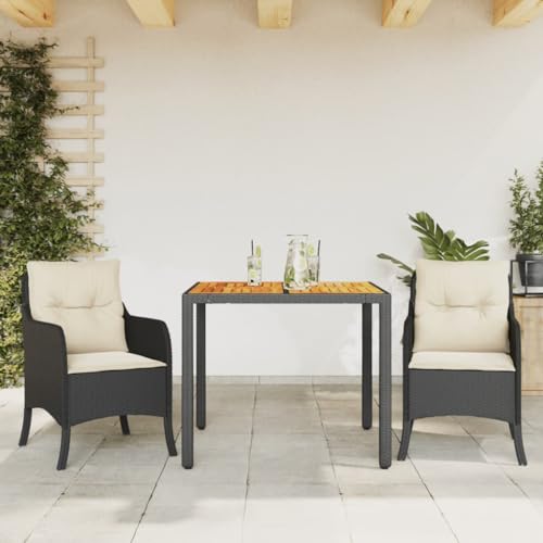 Materiale durevole: la resina intrecciata conosciuta anche come polyrattan, è un materiale sintetico resistente e a bassa manutenzione che assomiglia al rattan naturale.