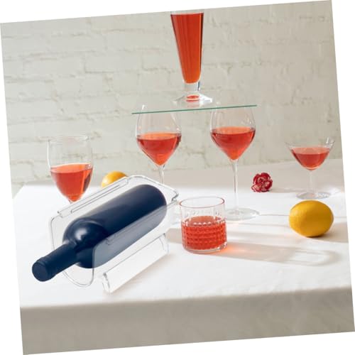 Soporte apilable transparente para botellas de vino, 2 unidades miniatura 7
