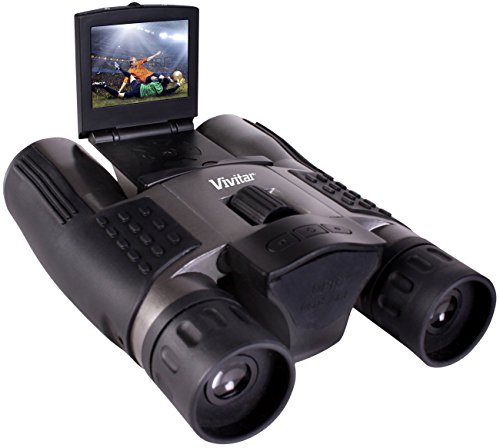 Vivitar Digi-Cam  2-In-1 Binoculars And Digital Camera | 8.1Mp Digital Cameras, Built-In Video Camera, 12X Zoom Binoculars For Adults, Powerful Binoculars For Birdwatching & The Outdoors (Black) #TOP3