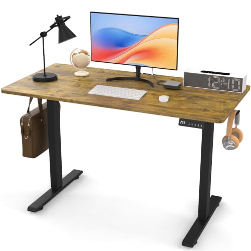 Image of 47.2 inch Electric Standing Desk, Adjustable Desk with 3 Memory Height