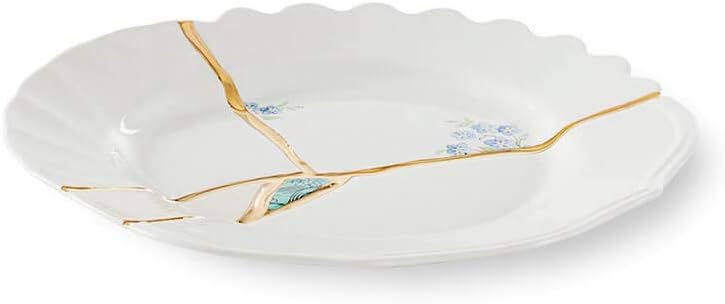 Piatto Piano Seletti Kintsugi - Porcellana Con Decorazione In Oro 24 Carati, Design Marcantonio - Foto 10