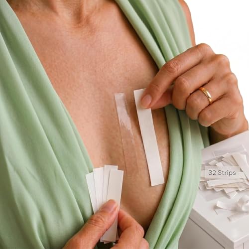 D&K Essentials Body Tape - Double Sided Tape for Fashion Clothing & Dresses Clear Fabric Tape for Clothes Skin Adhesive Tape