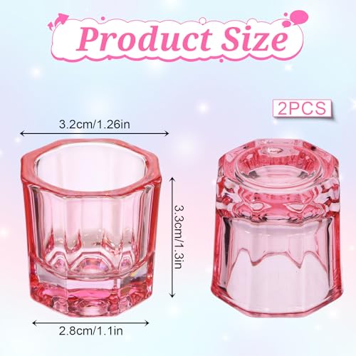 2 PCS Plato de Monómero de Vidrio para Uñas Acrílicas miniatura 2