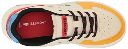 Lacoste Game Advance Sneaker, Wht/Ylw, 6 Us Unisex Big Kid #TOP4