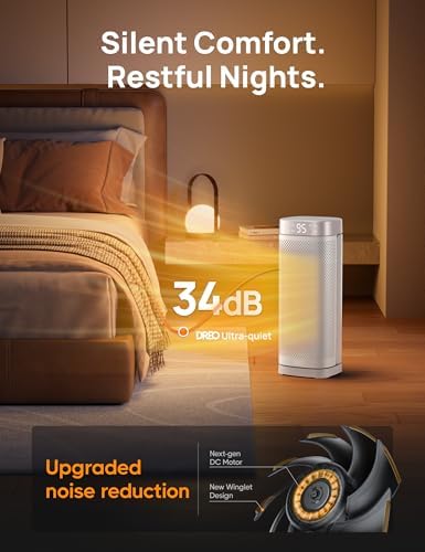 DREO Space Heaters,16 Inch Fast Heating Portable Heaters with Thermostat - 4