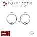 Forbidden Body Jewelry Stainless Steel Captive Bead Ring, Hoop Cartilage, 16g 10mm Every-Day Surgical Steel Ring Body Piercing Hoops 3mm Balls