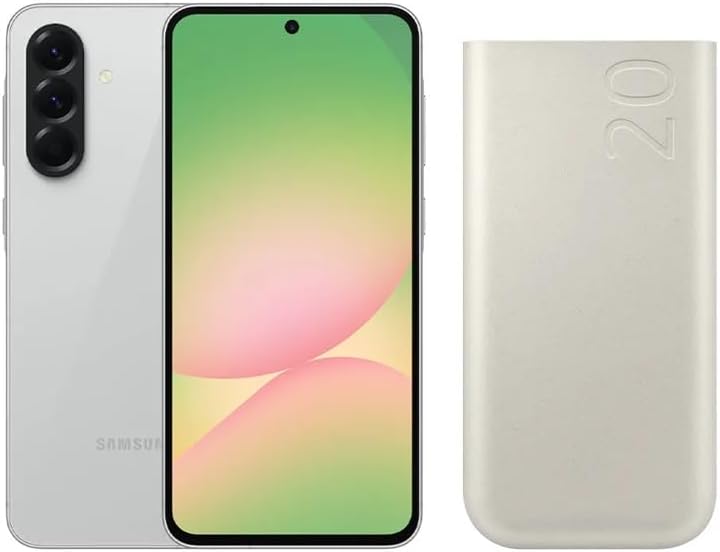 Samsung Combo A56 5G (256GB) - Cinza - Bateria Portátil 20000 mAh