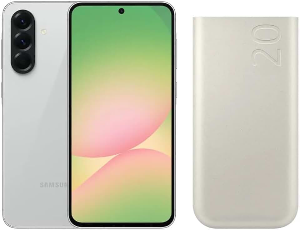 Samsung Combo A56 5G (256GB) - Cinza - Bateria Portátil 20000 mAh