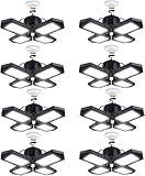 GMximo 300W UFO LED High Bay Light,33000lm 6000K Daylight 3000W Equivalent with 59inch US Plug Cable Garage Lights Commercial Warehouse Bay Light for Garage Factory Lowbay Area Lighting (100W-8Pack)