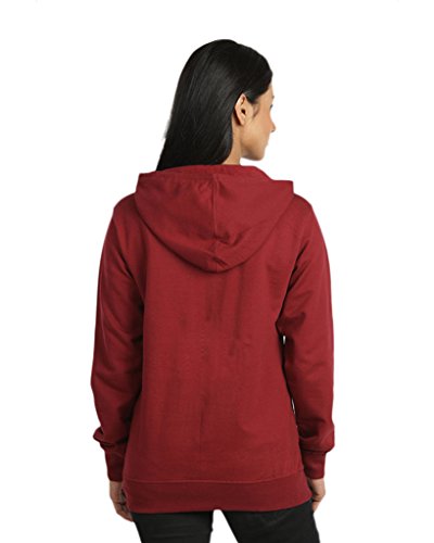 Image of Campus Sutra Women's Cotton Hooded Neck Sweatshirt