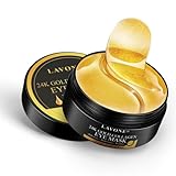 LAVONE Eye Mask - 30 Pairs 24K Gold Under Eye Patches Skin Care Products-Eye Masks Skincare for Dark Circles and Puffiness,Reduce Wrinkles and Fine Lines,for Women and Man