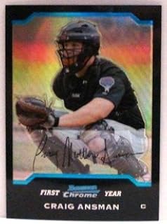 2004 Bowman Chrome Refractors #228 Craig Ansman MLB Baseball Trading Card