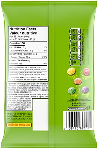 Skittles Sours Gummy Candy (151G) (Pack Of 3) Imported From Canada #TOP1
