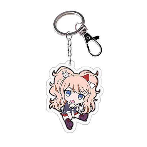 Preisvergleich Produktbild ALTcompluser Anime Danganronpa V3 Karabiner Schlüsselanhänger Doppelseitig Schlüsselbund Schlüsselring Acryl Anhänger, Dekoration für Tasche / Rucksack / Mäppchen( Enoshima Junko)