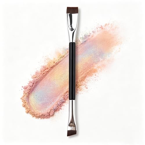 Double Side Single Cosmetic the Corner Angled and Flat Eye Eyebrow Brush