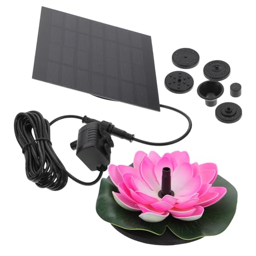 POPETPOP Solarbetriebener Seerosenbrunnen Gartenbrunnen Mit Solar-poolpumpe Gartendekoration Für Teiche Und Innengärten