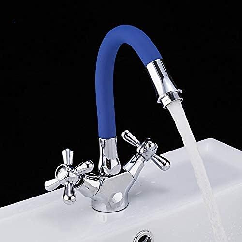 Robinet évier et mitigeur lavabo double poignée pour salle de bain