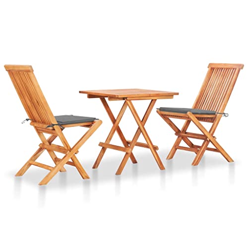 YUHI-HQYD Solid Teak Three Piece Bistro Set #TOP13