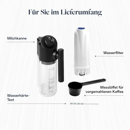 De’Longhi Magnifica Evo - Perfetto Kaffeevollautomat mit LatteCrema-Milchaufschäumer, 4 One-Touch-Getränke, Cappuccino, Espresso Kaffeemaschine, Soft-Touch-Bedienfeld, Dunkelgrau (ECAM292.52.GB)