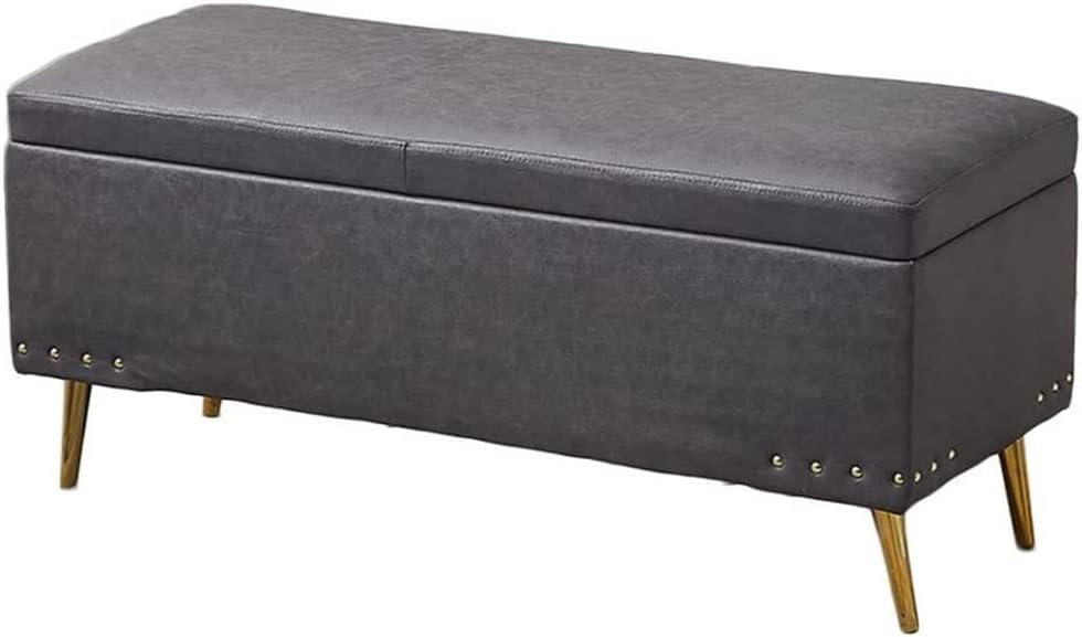 Tabouret de style nordique en tissu technologique bleu foncé
