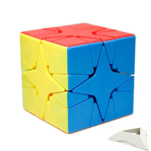 Preisvergleich Produktbild FunnyGoo MoYu MoFangJiaoShi Cubing Klassenzimmer Meilong Polaris Skewb Magic Cube unregelmäßig Star Puzzle Cube Spezielle Smooth Twist Toys Stickerless mit einem Würfelständer