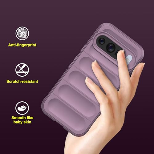 Image of amazon basics Back Case Cover for Google Pixel 10 | Compatible for Google Pixel 10 Back Cover | Liquid Silicon Magic Case with Camera Protection | Lavender