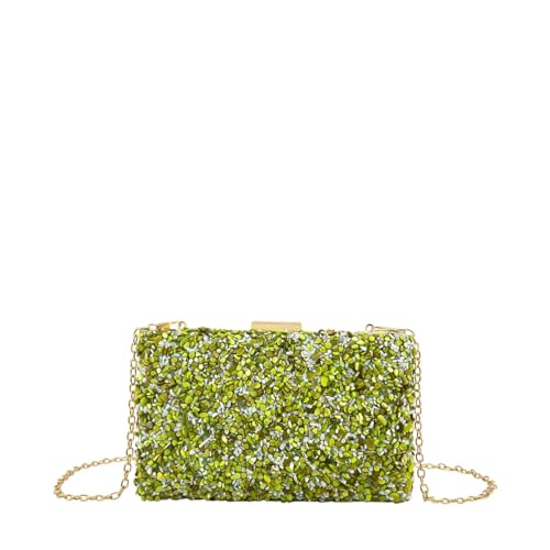 Imagen de MODELISA Bolso Clutch Piedra Cartera De Mano Fiesta Cadena Hombro Evento Noche Comunion Boda Novia Mujer