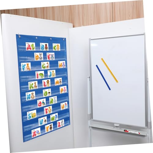 Pochette transparente solide rangement pratique préscolaire bleu