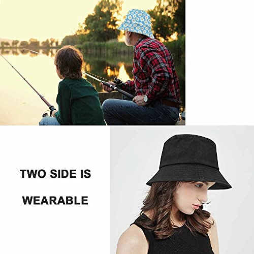 Pehede Daisy Flower Bucket Hat For Women Floral Background Reversible Summer Men Fashion Fisherman Beach Sun Hats #TOP3